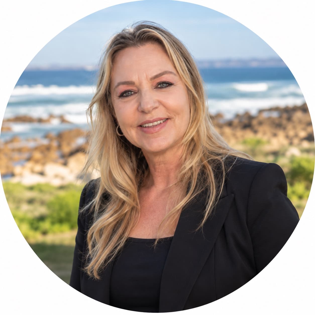 Rika le Roux, owner of Hartenbos Cleaning Services & Holiday Home Management, on the Garden Route coast